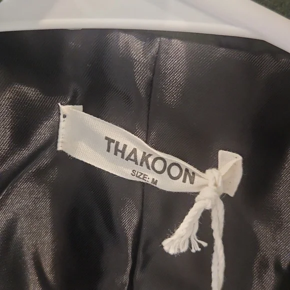 Thakoon Green Single Breasted Wool Coat NWT - Picture 4 of 13